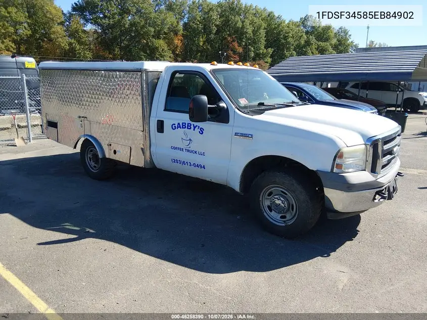FORD F350 2005, VIN 1FDSF34585EB84902