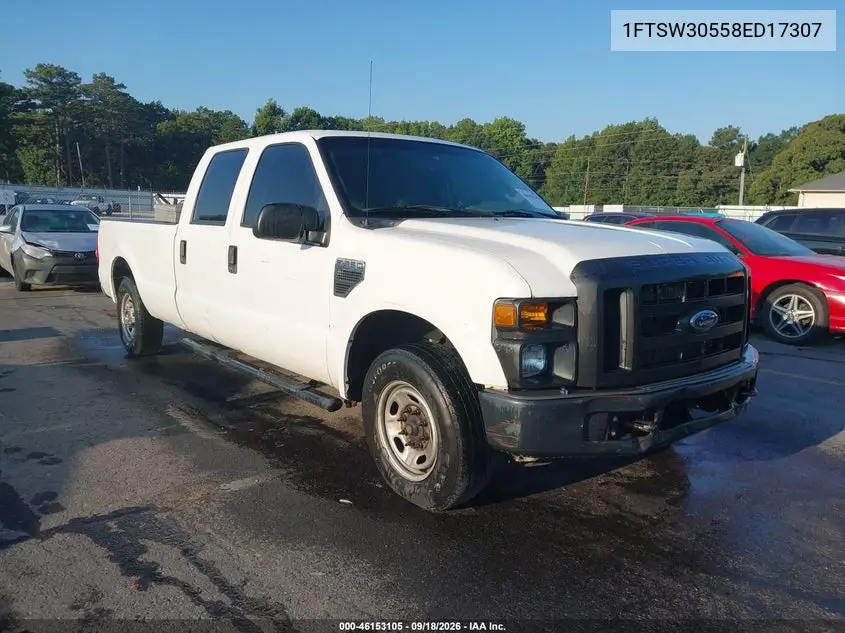 FORD F350 2008, VIN 1FTSW30558ED17307