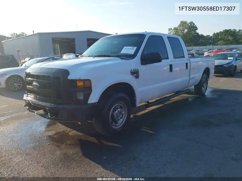 2008 FORD F350 VIN 1FTSW30558ED17307 — фото 2