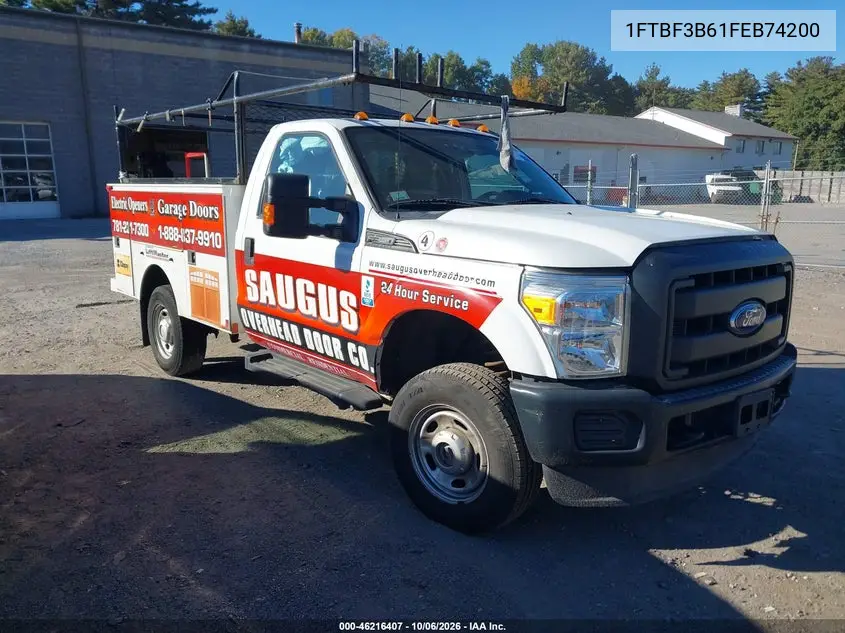 FORD F350 2015, VIN 1FTBF3B61FEB74200