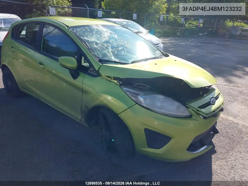 FORD FIESTA 2011, VIN 3FADP4EJ4BM123232