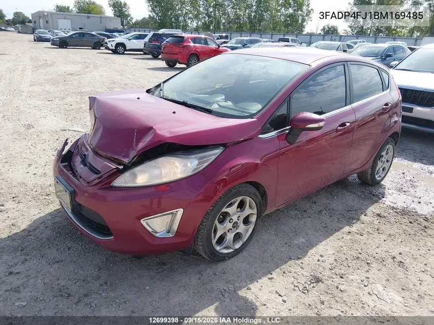 2011 FORD FIESTA VIN 3FADP4FJ1BM169485 — фото 2