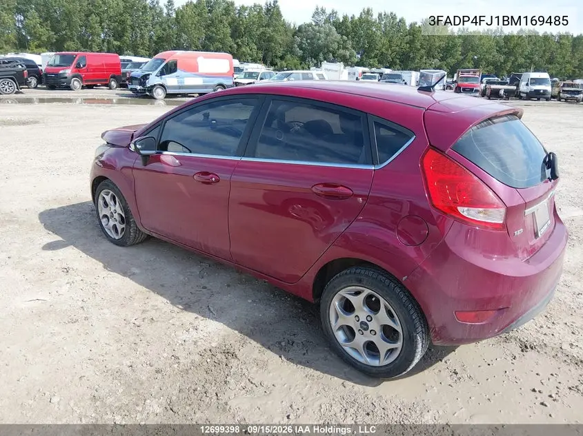 2011 FORD FIESTA VIN 3FADP4FJ1BM169485 — фото 3