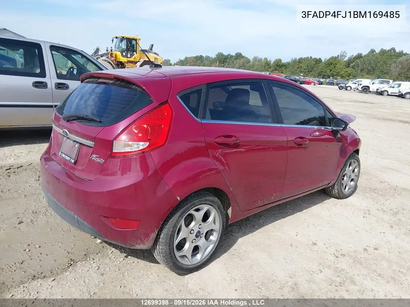2011 FORD FIESTA VIN 3FADP4FJ1BM169485 — фото 4