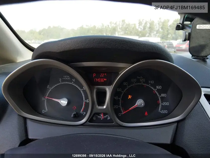 2011 FORD FIESTA VIN 3FADP4FJ1BM169485 — фото 7