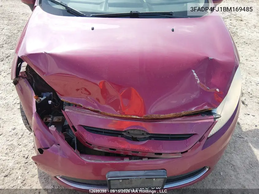 2011 FORD FIESTA VIN 3FADP4FJ1BM169485 — фото 9
