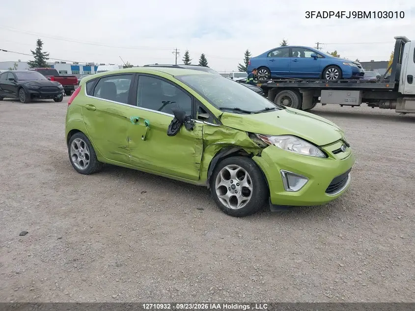 FORD FIESTA 2011, VIN 3FADP4FJ9BM103010