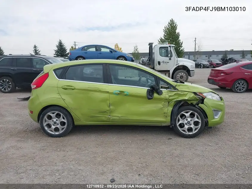 2011 FORD FIESTA VIN 3FADP4FJ9BM103010 — фото 13