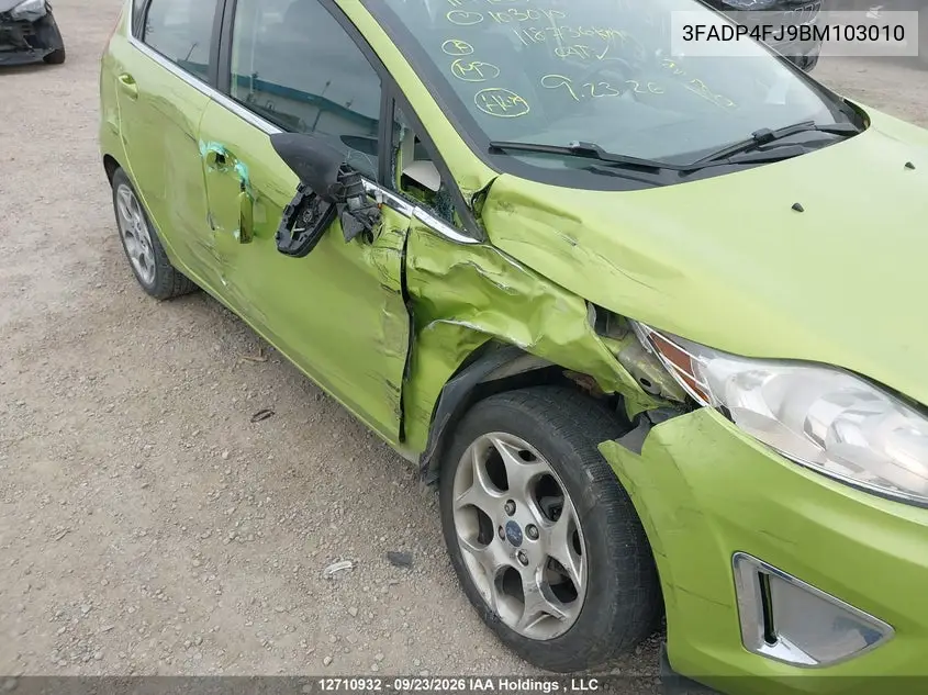 2011 FORD FIESTA VIN 3FADP4FJ9BM103010 — фото 6