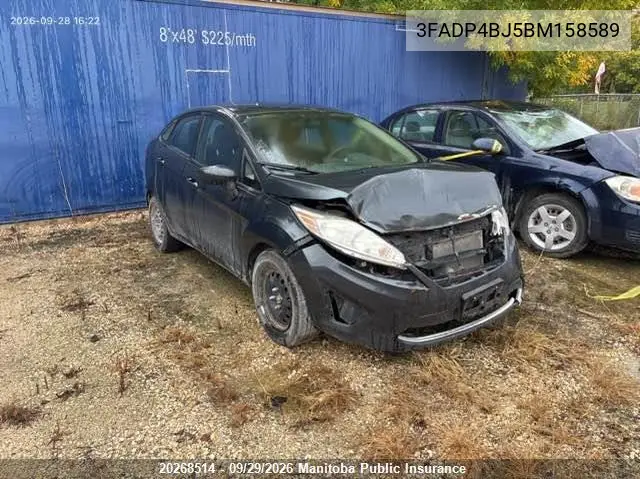 FORD FIESTA 2011, VIN 3FADP4BJ5BM158589