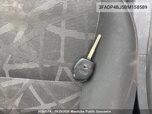 2011 FORD FIESTA VIN 3FADP4BJ5BM158589 — фото 11
