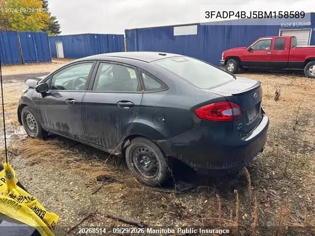 2011 FORD FIESTA VIN 3FADP4BJ5BM158589 — фото 3
