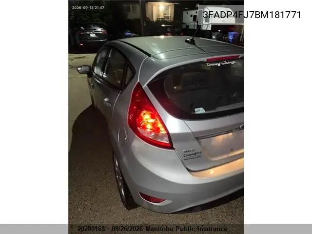 2011 FORD FIESTA VIN 3FADP4FJ7BM181771 — фото 4