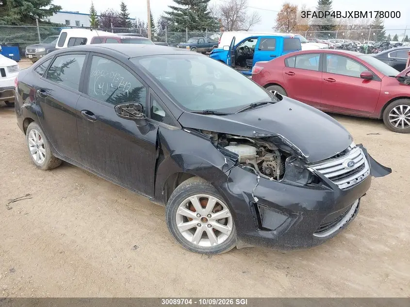 FORD FIESTA 2011, VIN 3FADP4BJXBM178000