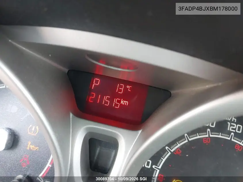2011 FORD FIESTA VIN 3FADP4BJXBM178000 — фото 12
