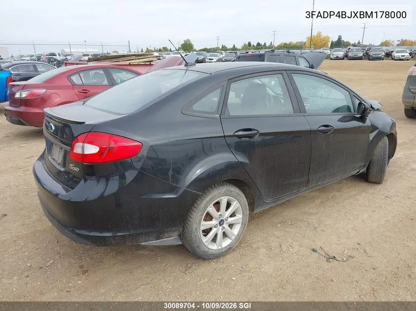 2011 FORD FIESTA VIN 3FADP4BJXBM178000 — фото 4