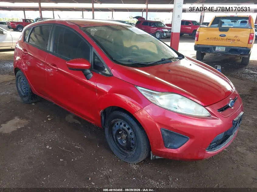 FORD FIESTA 2011, VIN 3FADP4EJ7BM170531