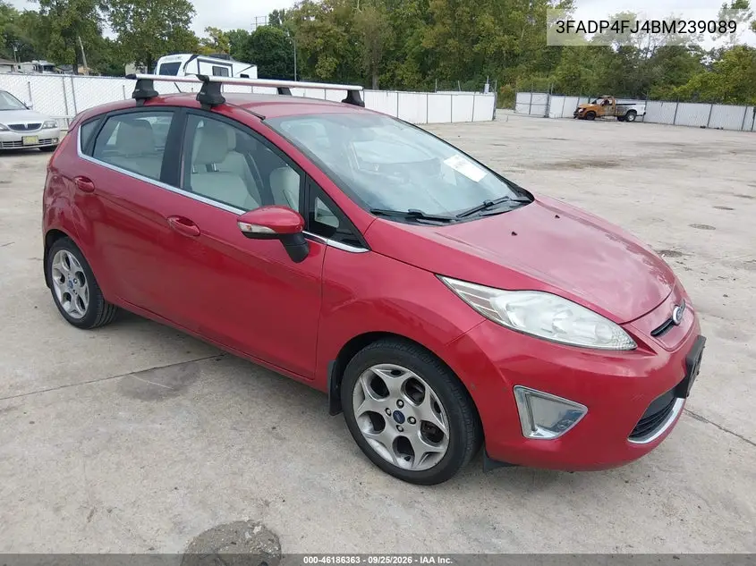 FORD FIESTA 2011, VIN 3FADP4FJ4BM239089