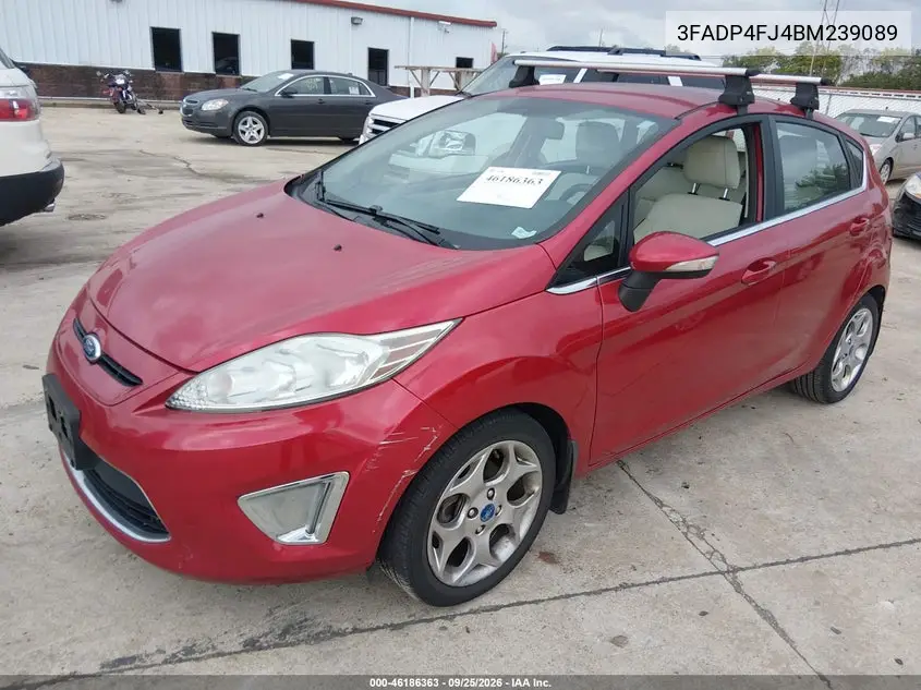 2011 FORD FIESTA VIN 3FADP4FJ4BM239089 — фото 2