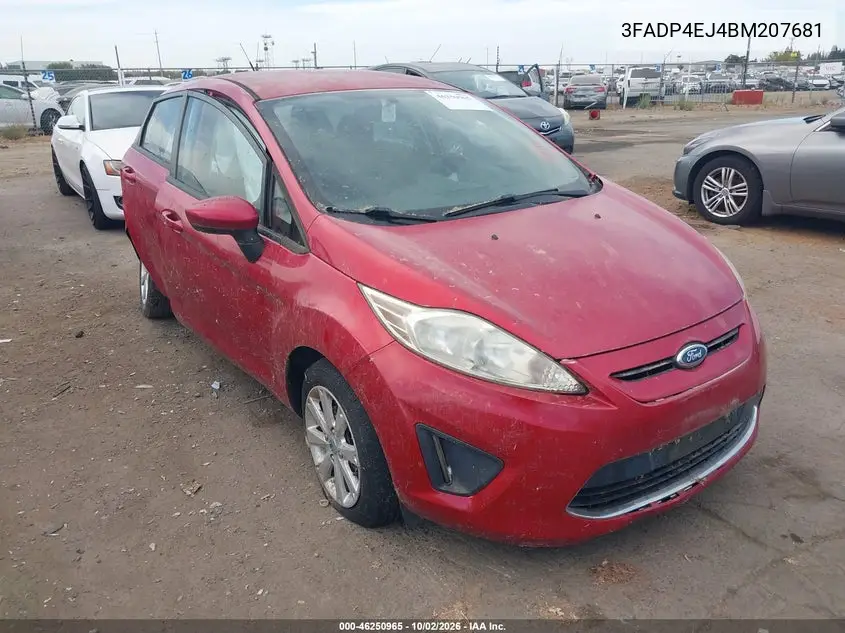 FORD FIESTA 2011, VIN 3FADP4EJ4BM207681