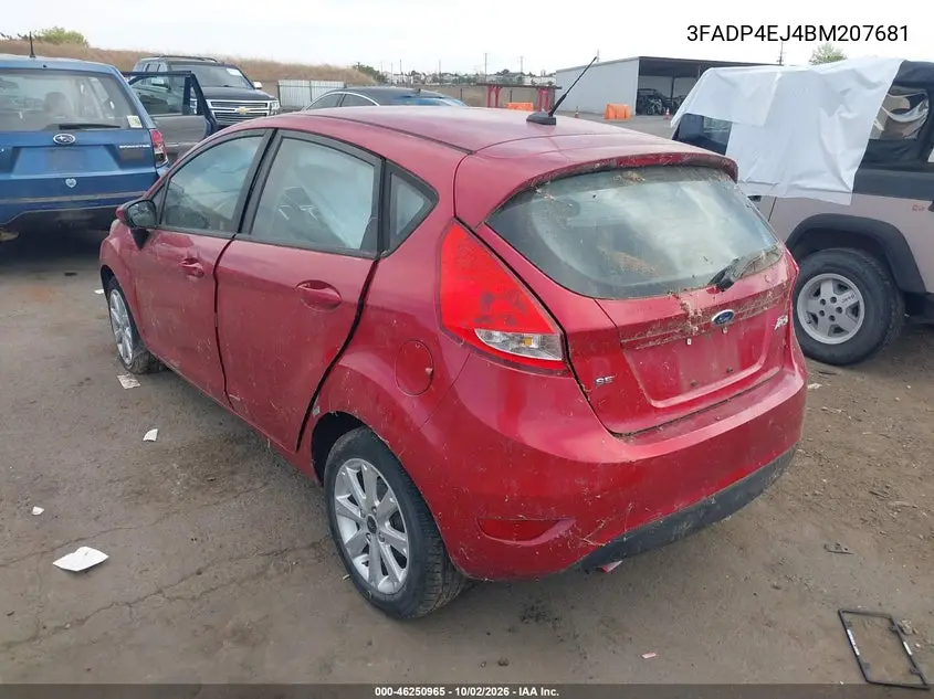 2011 FORD FIESTA VIN 3FADP4EJ4BM207681 — фото 3