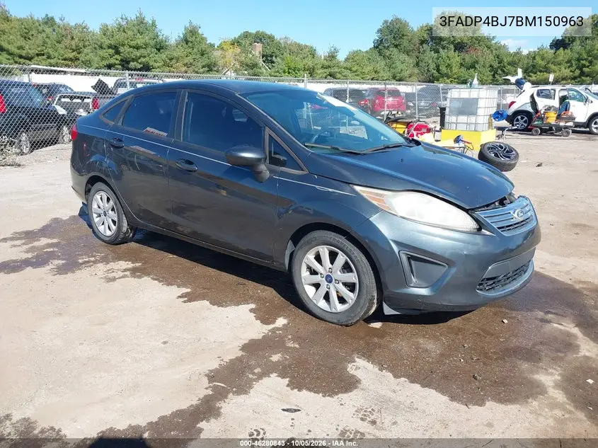 FORD FIESTA 2011, VIN 3FADP4BJ7BM150963