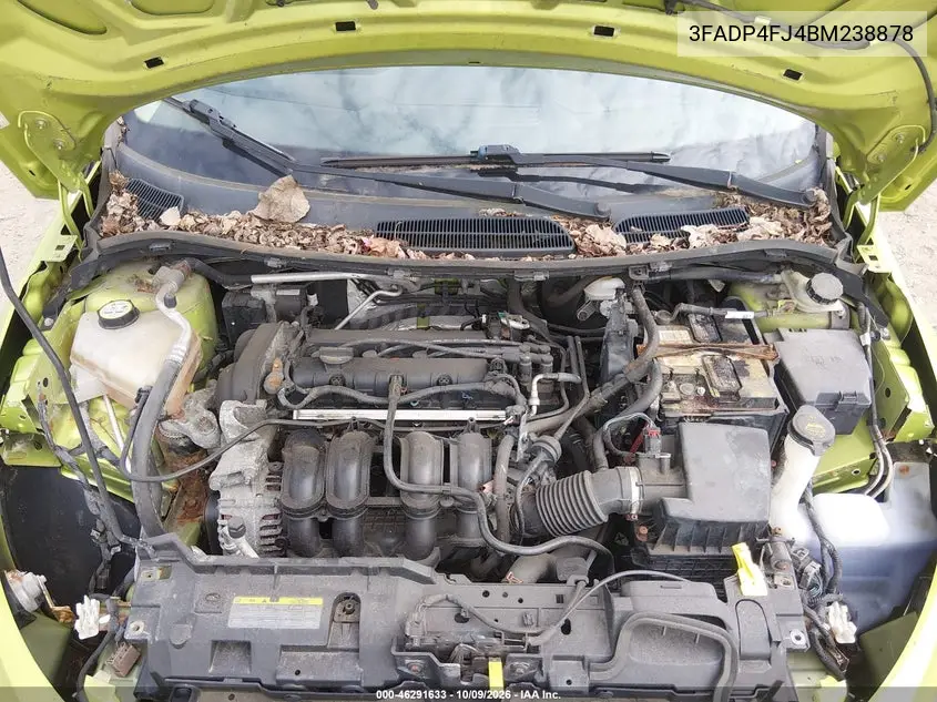2011 FORD FIESTA VIN 3FADP4FJ4BM238878 — фото 10