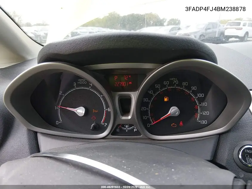 2011 FORD FIESTA VIN 3FADP4FJ4BM238878 — фото 7