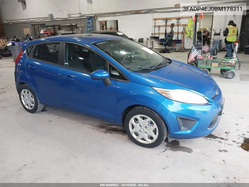 FORD FIESTA 2011, VIN 3FADP4EJ0BM178311