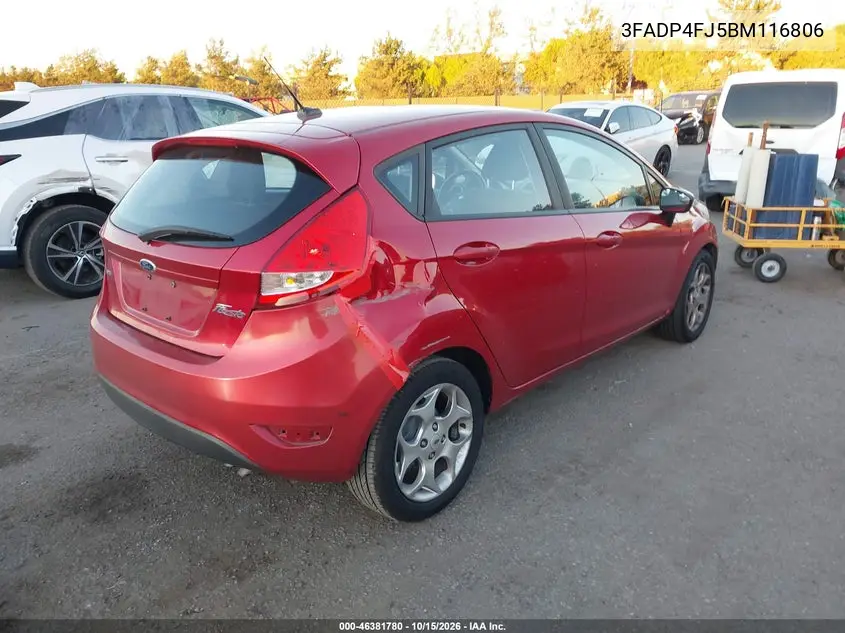 2011 FORD FIESTA VIN 3FADP4FJ5BM116806 — фото 4
