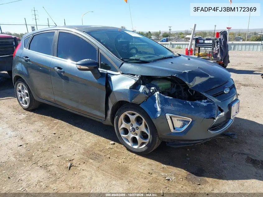 FORD FIESTA 2011, VIN 3FADP4FJ3BM172369
