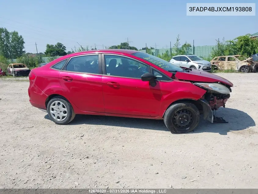 2012 FORD FIESTA VIN 3FADP4BJXCM193808 — фото 14