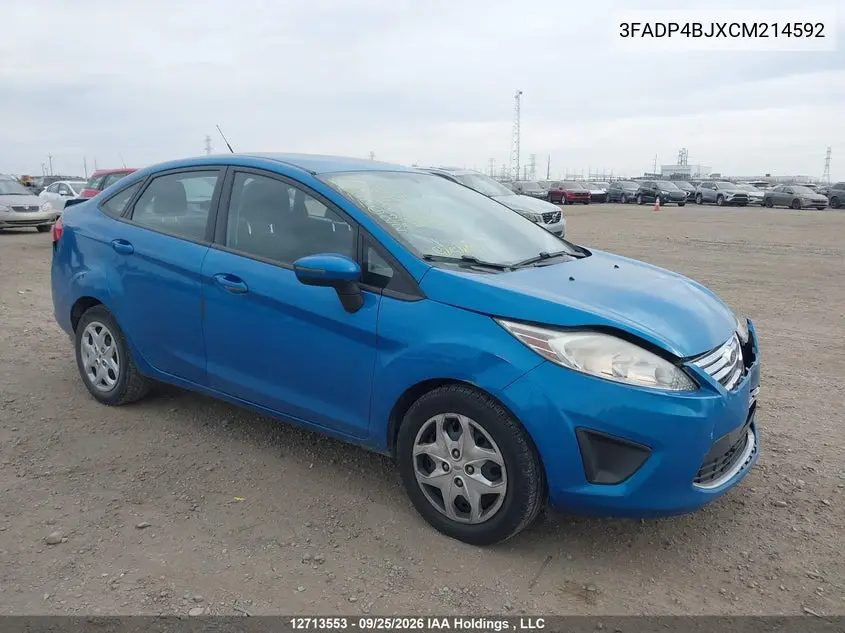 FORD FIESTA 2012, VIN 3FADP4BJXCM214592
