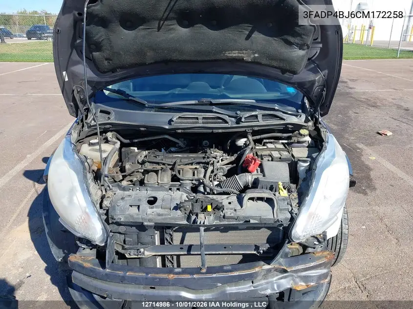 2012 FORD FIESTA VIN 3FADP4BJ6CM172258 — фото 10