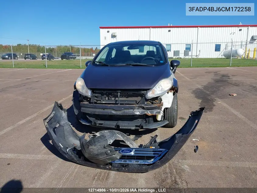 2012 FORD FIESTA VIN 3FADP4BJ6CM172258 — фото 12
