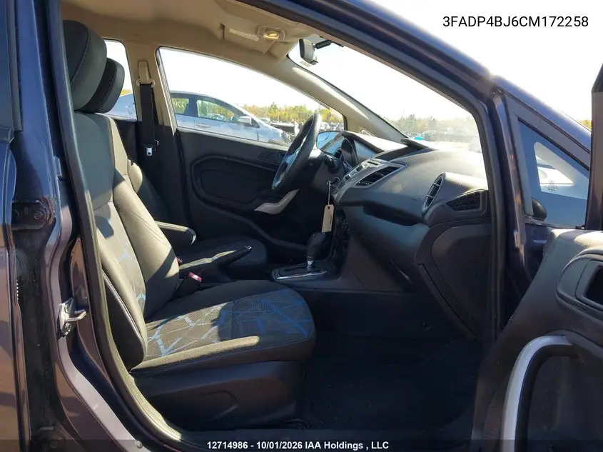 2012 FORD FIESTA VIN 3FADP4BJ6CM172258 — фото 5