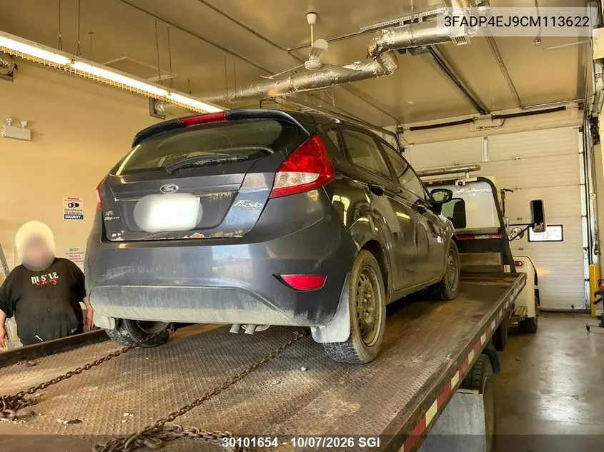 2012 FORD FIESTA VIN 3FADP4EJ9CM113622 — фото 4