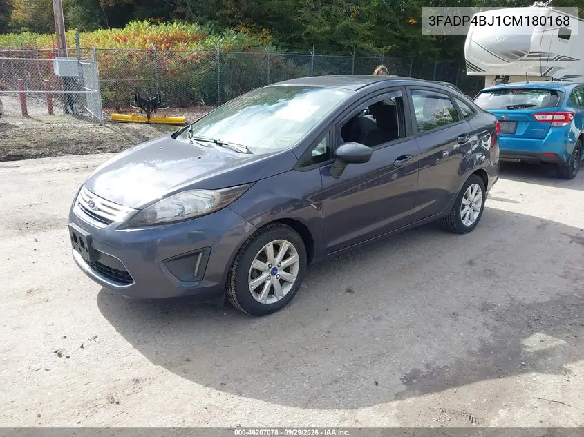 2012 FORD FIESTA VIN 3FADP4BJ1CM180168 — фото 2