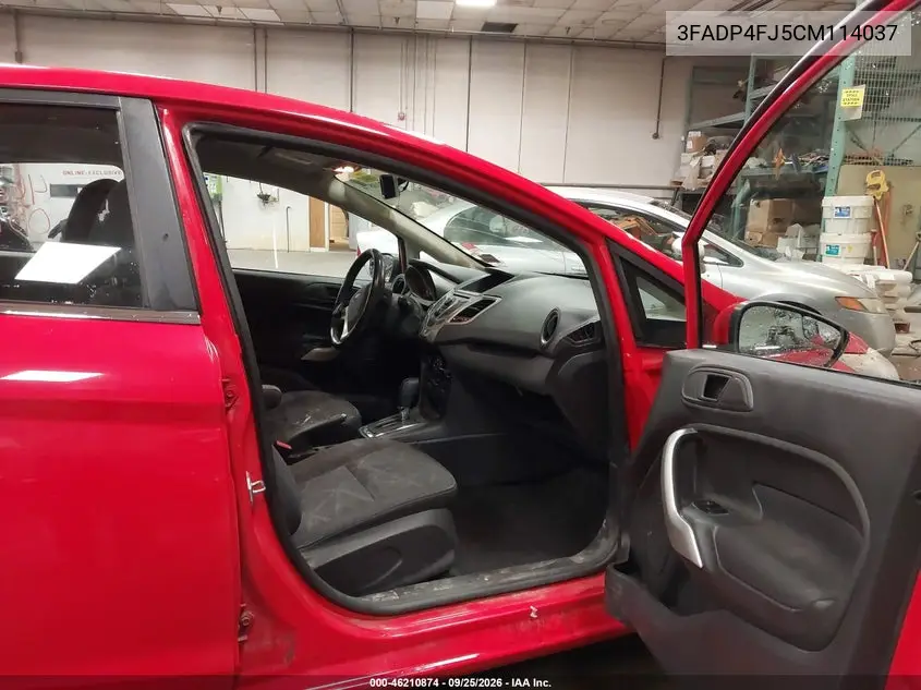 2012 FORD FIESTA VIN 3FADP4FJ5CM114037 — фото 5