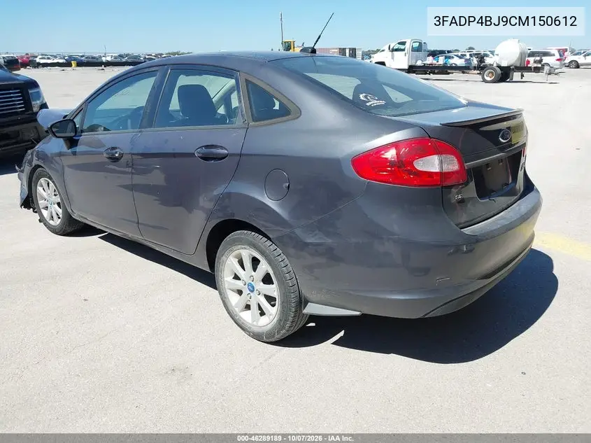 2012 FORD FIESTA VIN 3FADP4BJ9CM150612 — фото 3