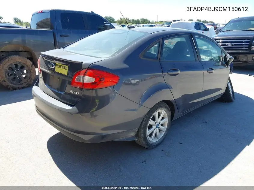2012 FORD FIESTA VIN 3FADP4BJ9CM150612 — фото 4