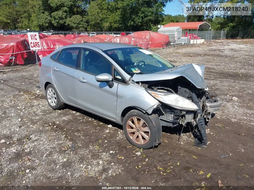 FORD FIESTA 2012, VIN 3FADP4BJXCM218240