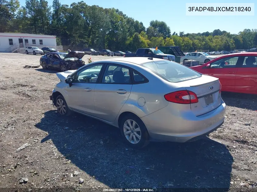 2012 FORD FIESTA VIN 3FADP4BJXCM218240 — фото 3
