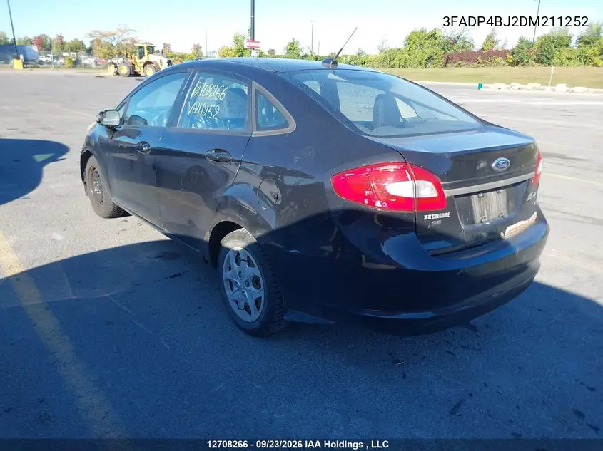 2013 FORD FIESTA VIN 3FADP4BJ2DM211252 — фото 3