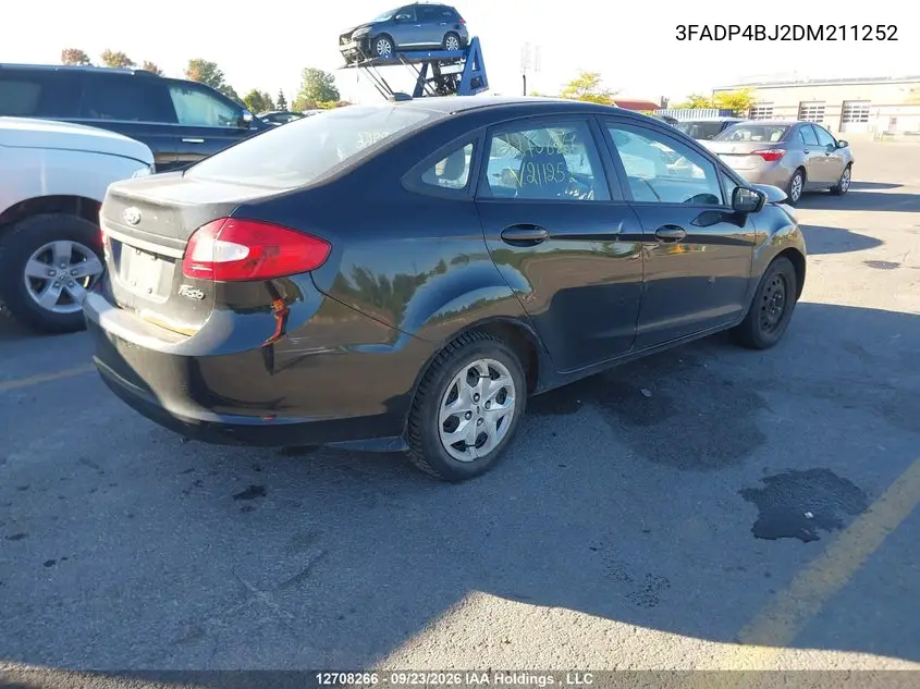 2013 FORD FIESTA VIN 3FADP4BJ2DM211252 — фото 4