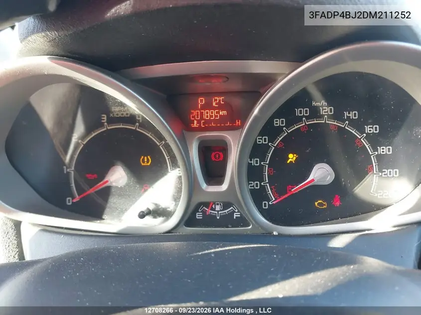 2013 FORD FIESTA VIN 3FADP4BJ2DM211252 — фото 7