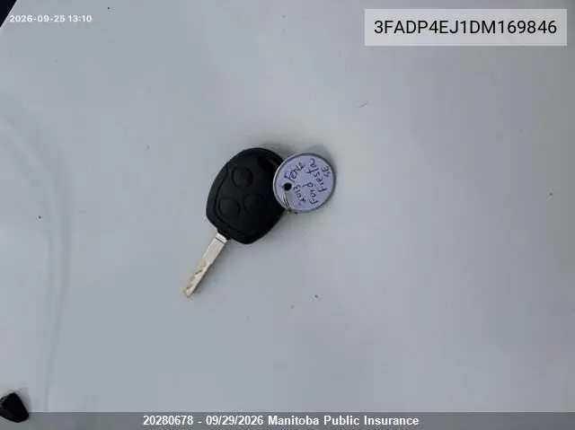 2013 FORD FIESTA VIN 3FADP4EJ1DM169846 — фото 11