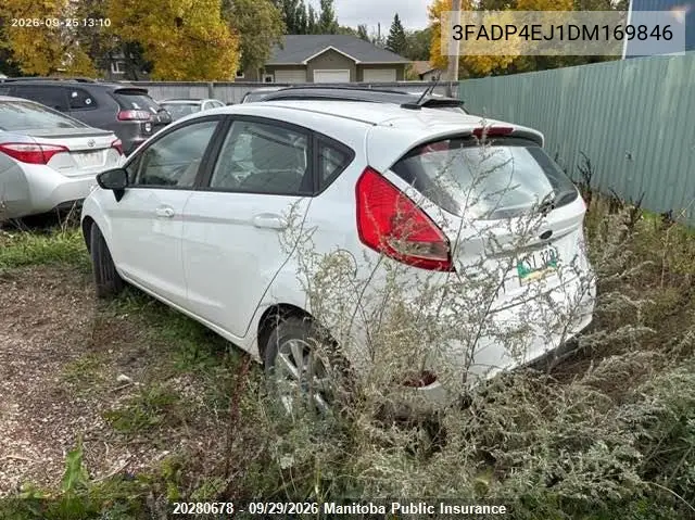 2013 FORD FIESTA VIN 3FADP4EJ1DM169846 — фото 3