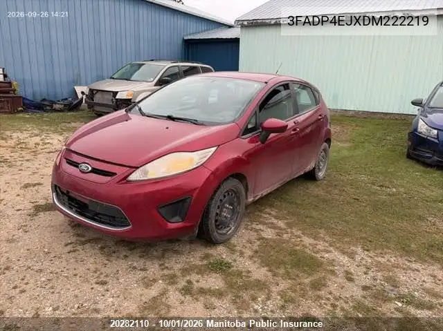 2013 FORD FIESTA VIN 3FADP4EJXDM222219 — фото 2