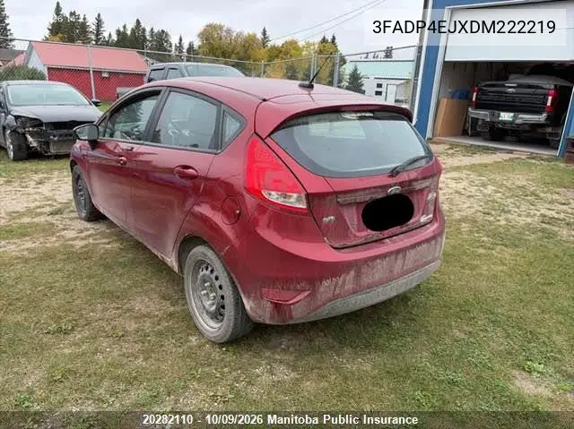 2013 FORD FIESTA VIN 3FADP4EJXDM222219 — фото 3
